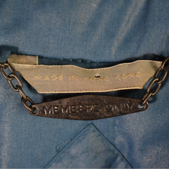 Vintage 80’s Members Only Jacket Women’s Size 15/16 Blue - Picture 5 of 6